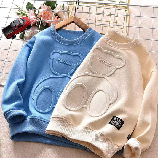 Children's Long Sleeve Cartoon T-Shirt | Standard & Plush Lined