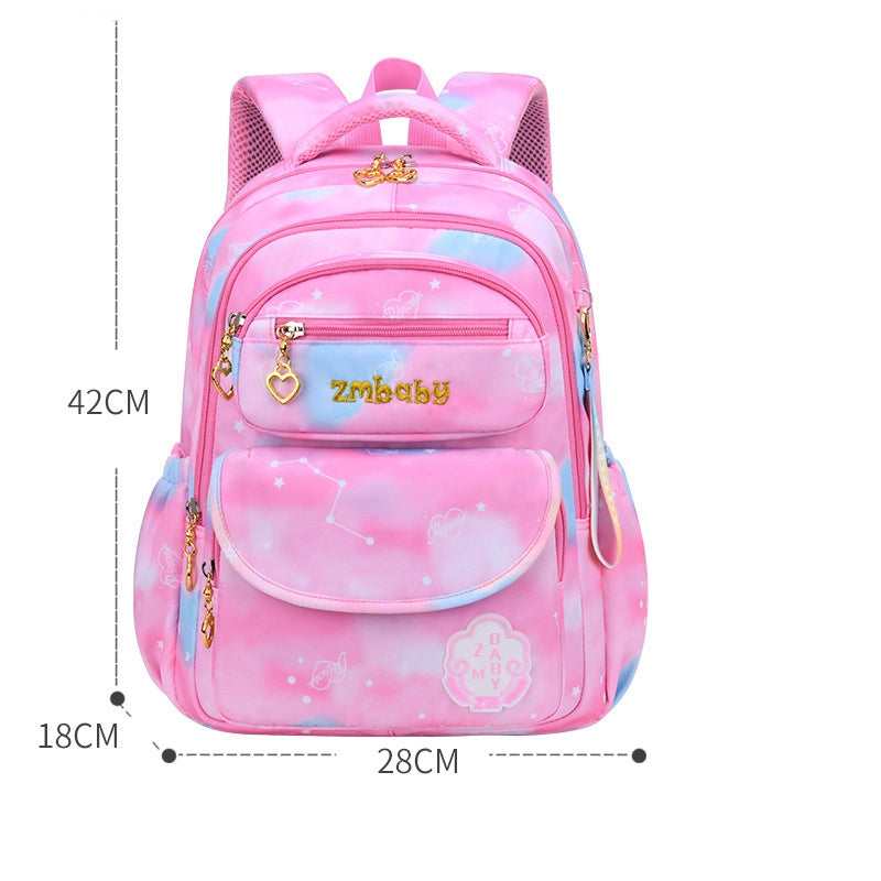 Girls' Embroidered Waterproof School Backpack 36–55L – S & L