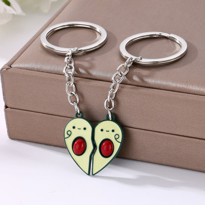 Cute Cartoon Keychain Pair | Novelty Alloy Charm 6 Designs