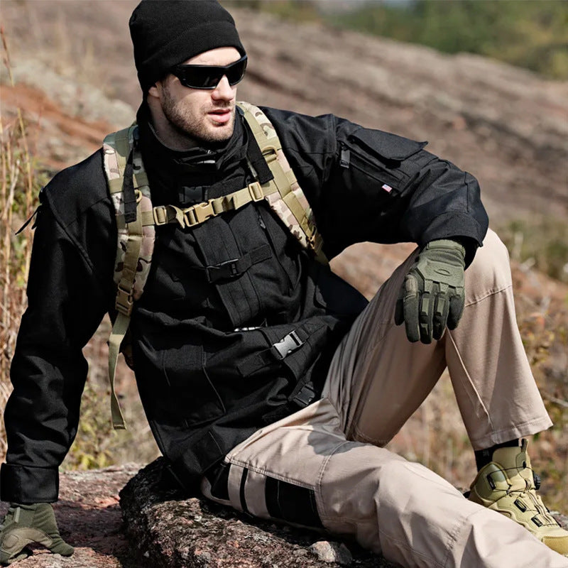 Men's Water-Repellent Multi-Pocket Outdoor Trousers