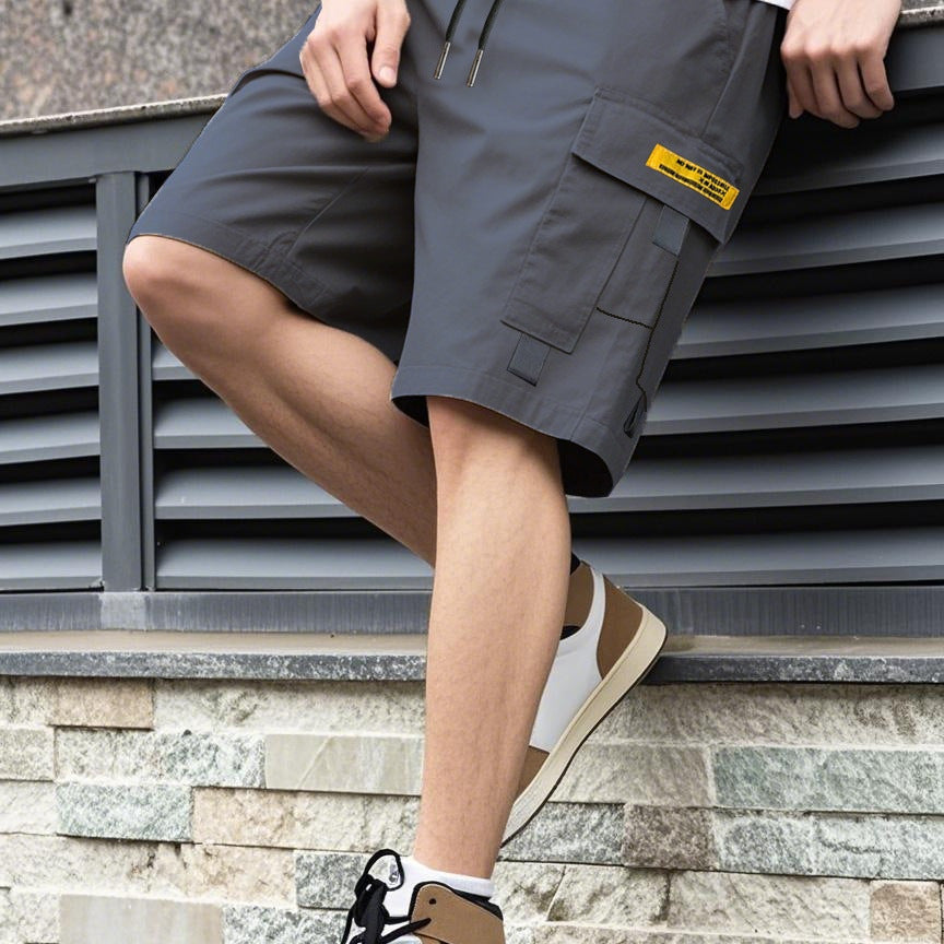 Men's High-Waist Silk Casual Shorts | Utility Style XS-2XL