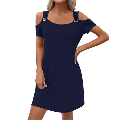 Women's Solid Colour Elegant Midi Skirt