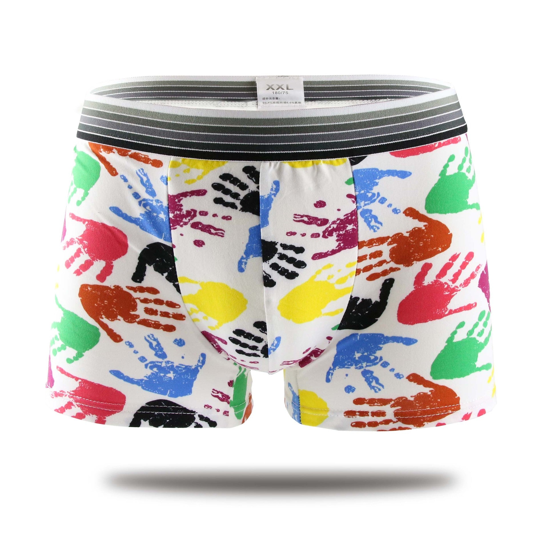 Men's Printed Milk Silk Boxer Shorts L–XXL
