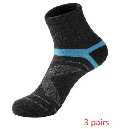 Men's Cotton Jacquard Sports Socks – Single, 3 & 5-Pair Packs