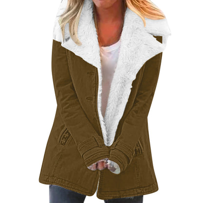 Women's Fleece-Lined Padded Jacket | 13 Colours, Sizes S–5XL