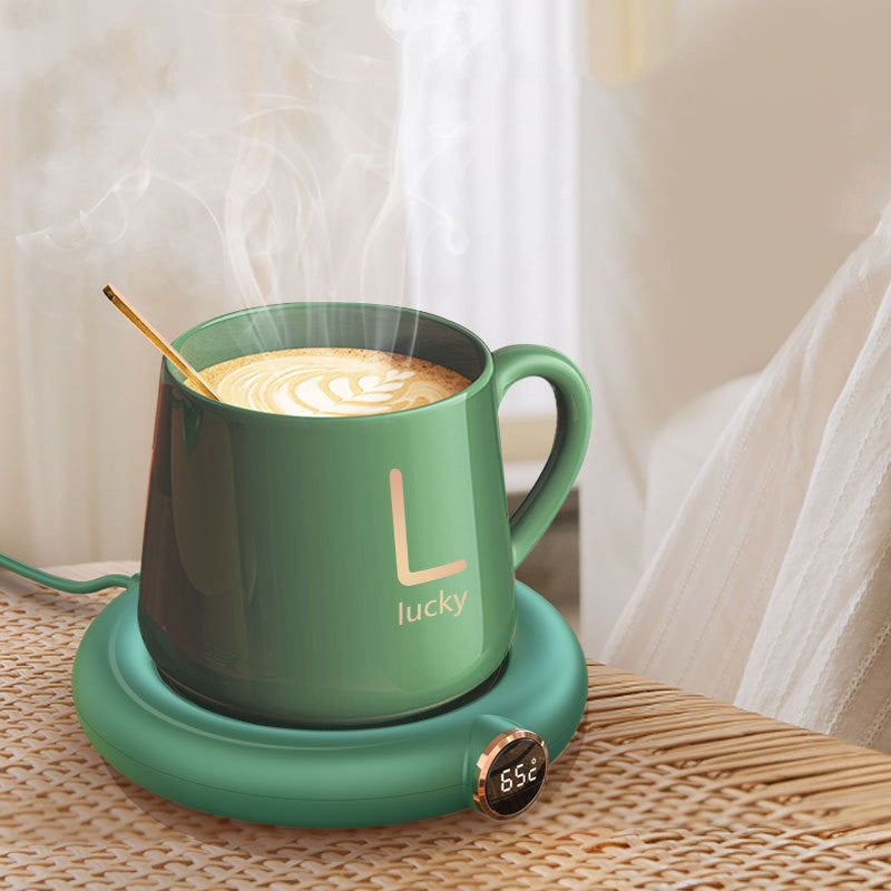 Desktop Mug Warmer Coaster — Smart Heating Pad for Coffee, Tea & Hot Drinks