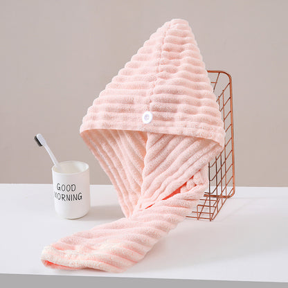 Coral Fleece Hair Drying Cap & Headscarf | Premium Velvet | 19 Colours