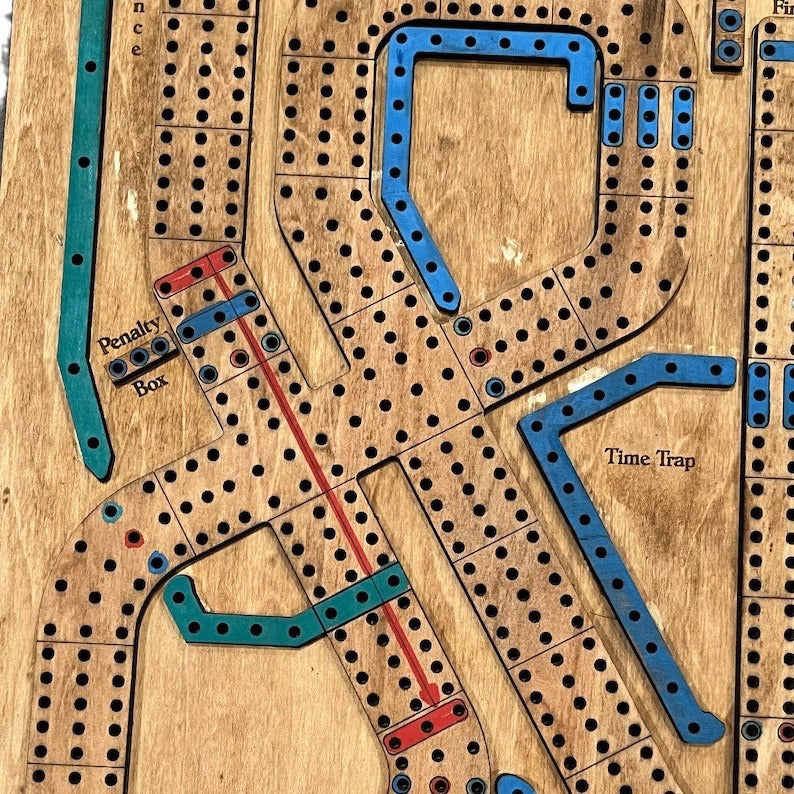 Wooden Cribbage War Game | Classic Strategy Board Game