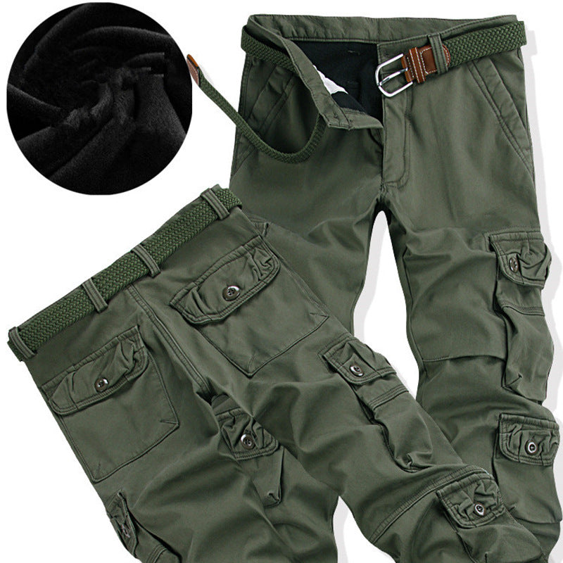 Men's Straight-Leg Cargo Work Trousers | Cotton Workwear
