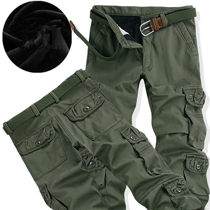 Men's Straight-Leg Cargo Work Trousers | Cotton Workwear