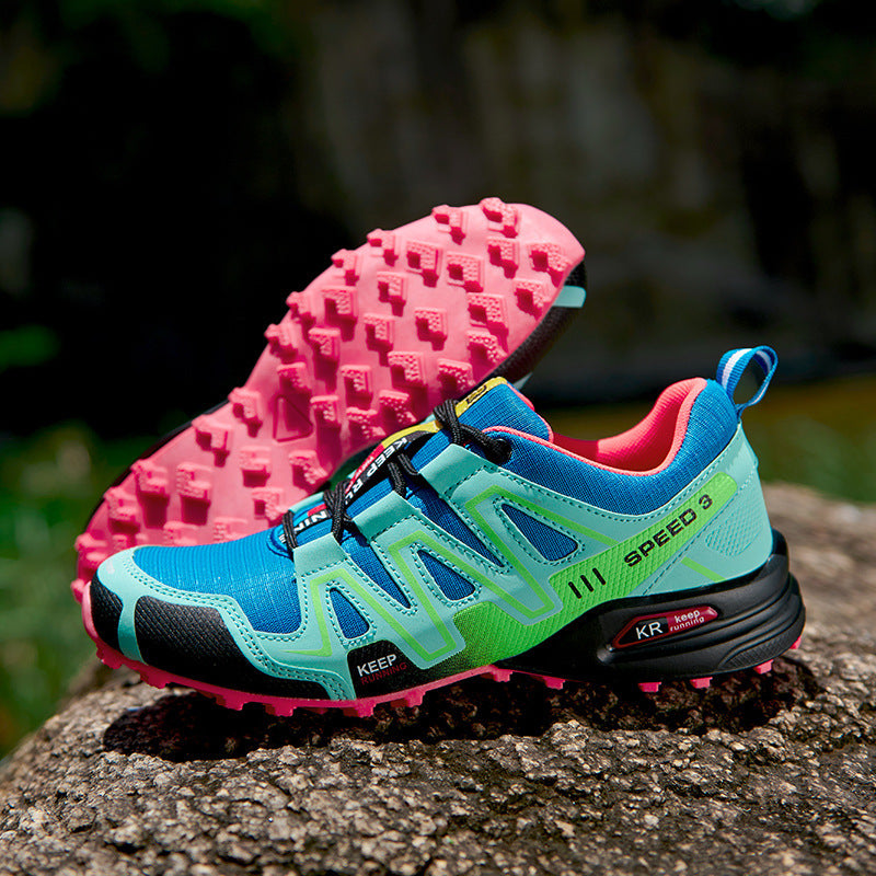 Unisex Off-Road Hiking Trainers - Non-Slip Rubber Sole Trail Running Shoes