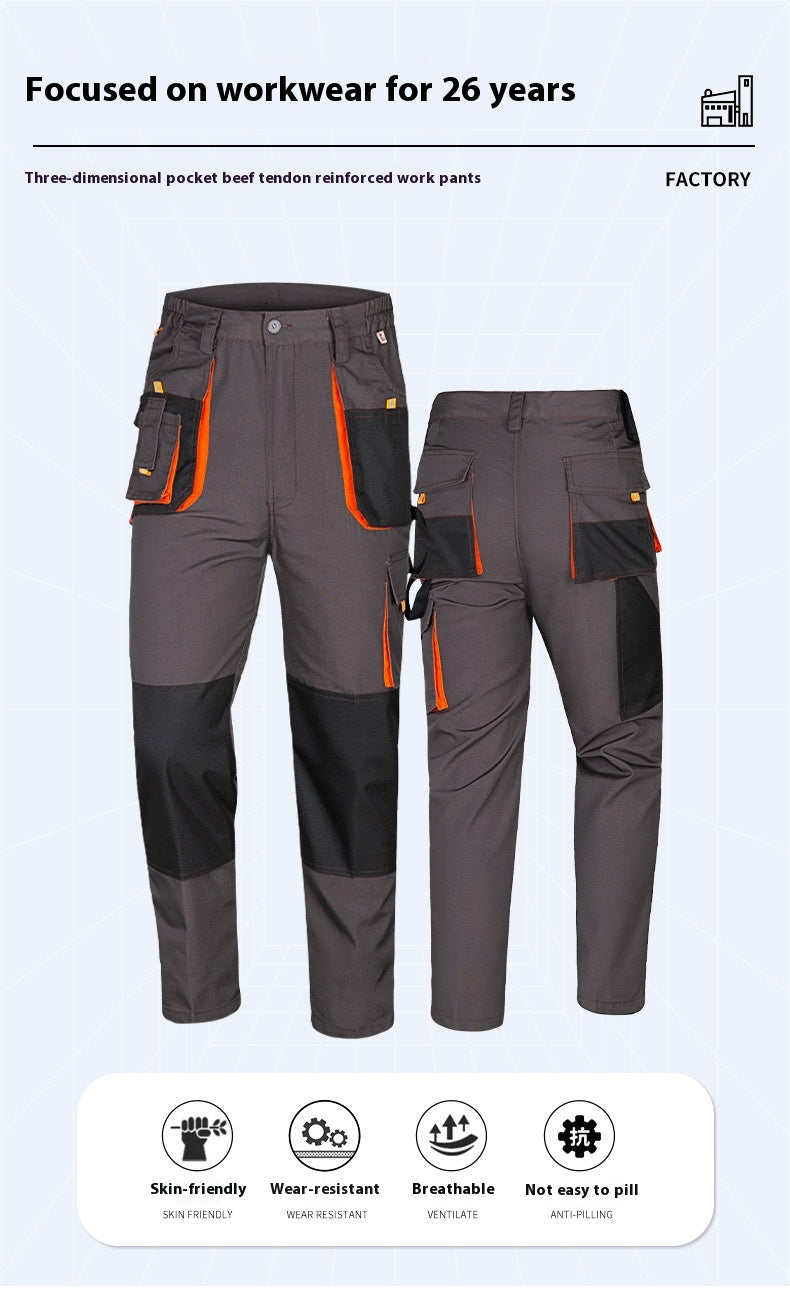 Men's Multi-Pocket Cargo Trousers | Dark Gray Workwear