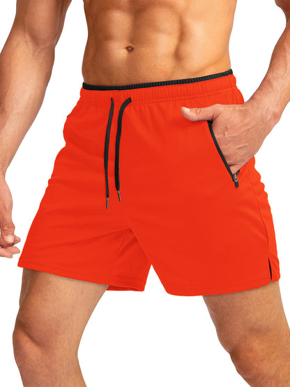 Men's Quick-Dry Running Shorts | Belt & Zipper Pocket Lightweight S-3XL