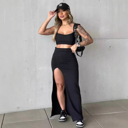 Women's Slit Bodycon Mini Skirt