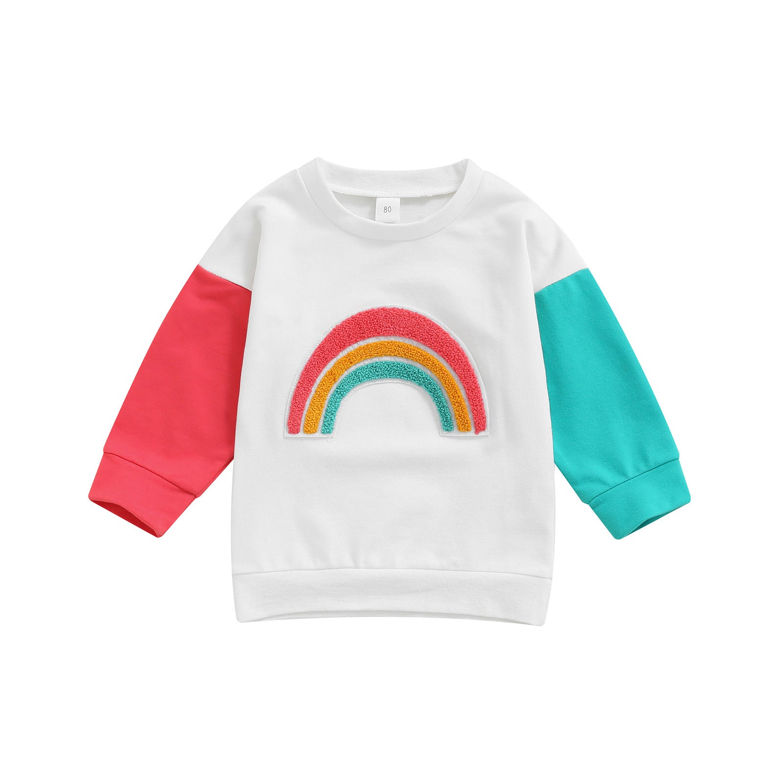 Children's Rainbow Contrast Panel Long Sleeve T-Shirt – Class A