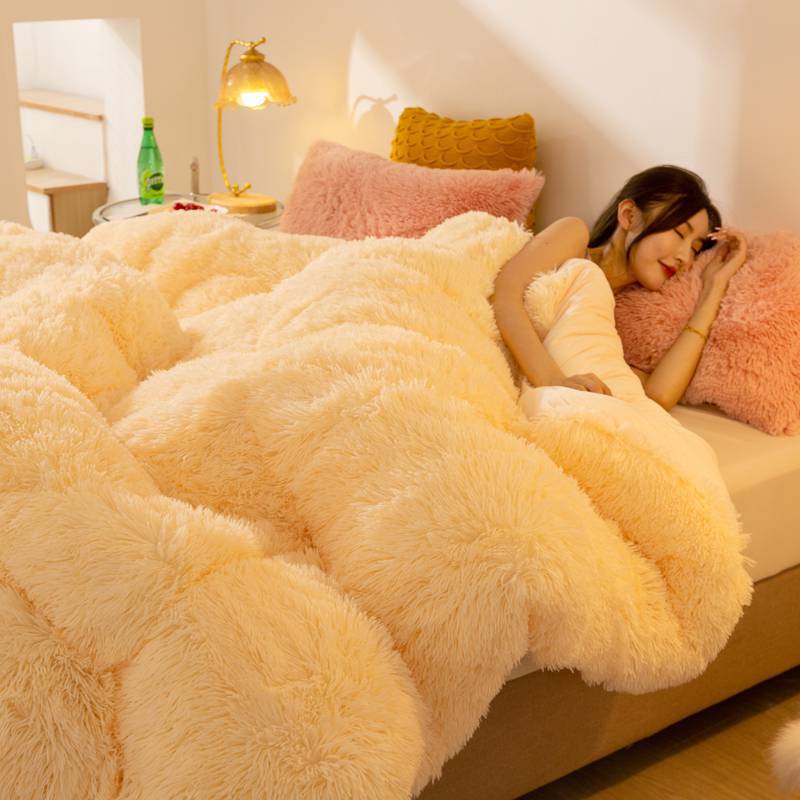Double-Sided Velvet Winter Quilt | Mink & Crystal Fleece | 6 Colours