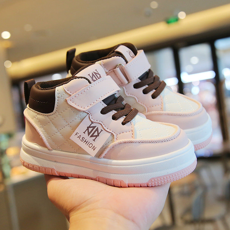 Children's High-Top Velcro Trainers | Casual Kids Sneakers