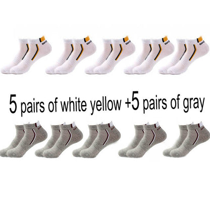 Men’s Cotton Moisture-Wicking Sports Socks – Single & 5-Pair Packs