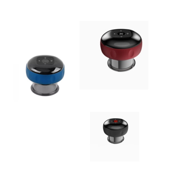 Electric Vacuum Cupping & Gua Sha Massager — Smart Breathing Therapy Device with Heat & Red Light
