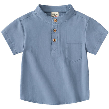 Boys' V-Neck Short Sleeve T-Shirt | Soft Cotton, Casual Fit