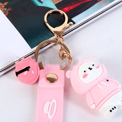 3D Silicone Cartoon Character Keychain | Astronaut, Bear & Dinosaur