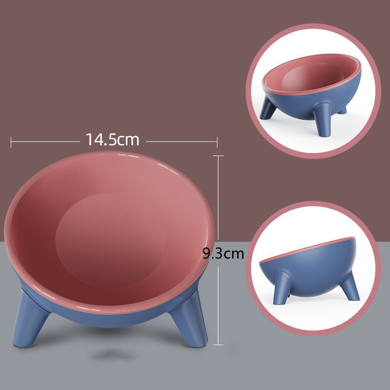 Ergonomic Tilted Pet Feeding Bowl | 15° Angled Cat & Dog Bowl