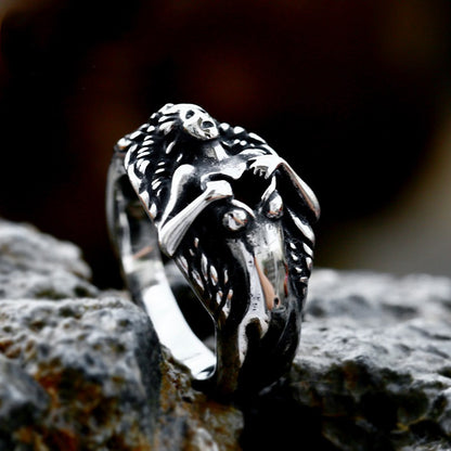 Men's Titanium Steel Polished Ring – Clean Minimalist Statement Band US Sizes 7–13