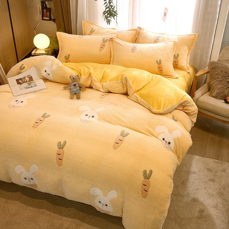 Double-Sided Milk Velvet Duvet Cover | 14 Designs