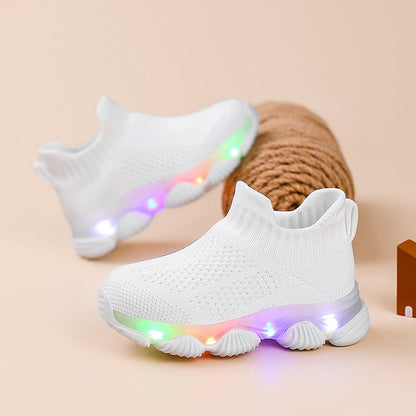 Children's Flyknit Soft-Sole Trainers | Lightweight Kids Shoes