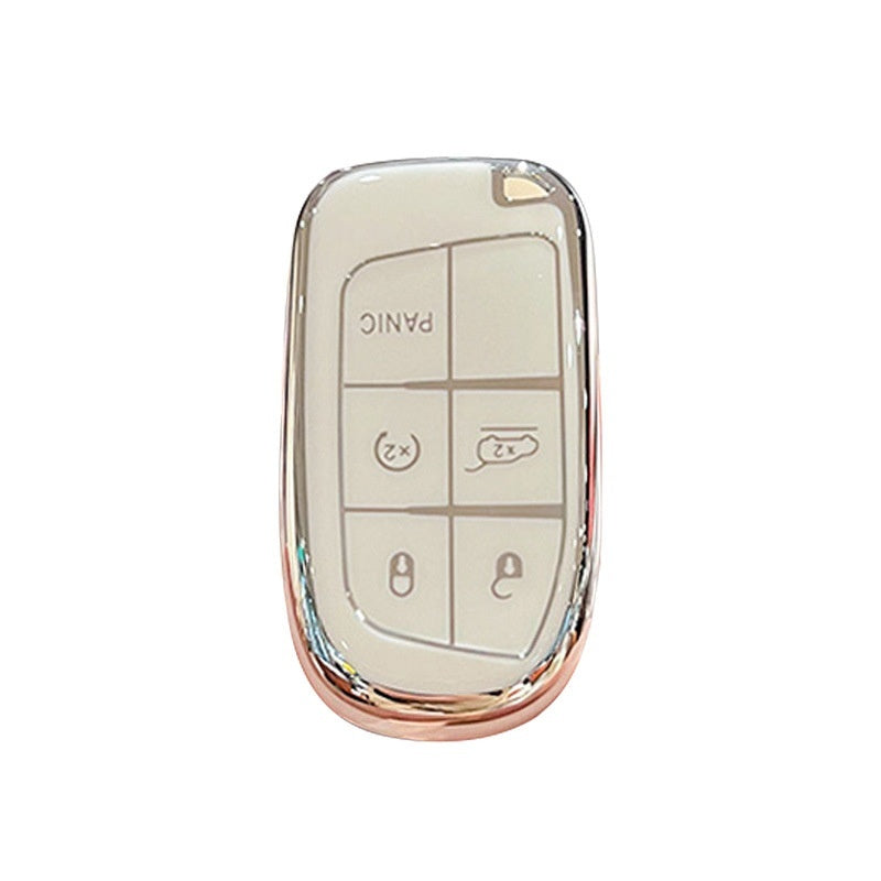 Shell TPU Car Key Cover | 5-Button Smart Key Case | JP Collections