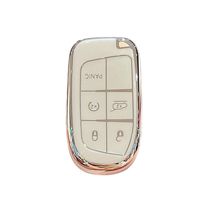 Shell TPU Car Key Cover | 5-Button Smart Key Case | JP Collections