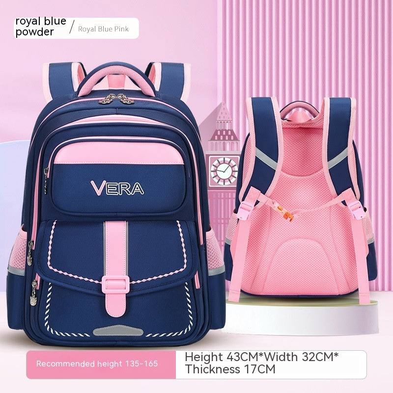 Kids' Spine-Protection Waterproof School Backpack – S & L