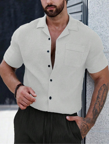 Men's Wrinkle-Resistant Short Sleeve Shirt | Business Casual
