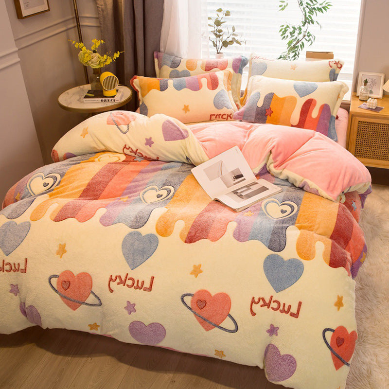 Double-Sided Milk Velvet Duvet Cover | 14 Designs