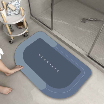 Soft Blended Bathroom Floor Mat – Non-Slip Bath Rug in Oval & Rectangle
