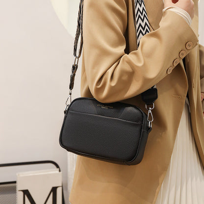 Genuine Leather Square Crossbody Bag | First-Layer Cowhide | 5 Colours | Women's