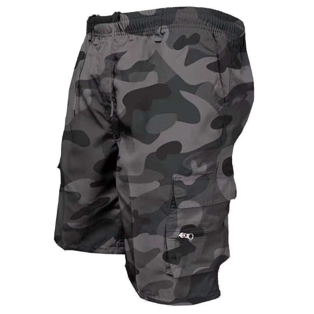 Men's Polyester Casual Workwear Shorts | High Waist Relaxed Fit S-3XL