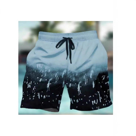 Men's 3D Print Beach Shorts