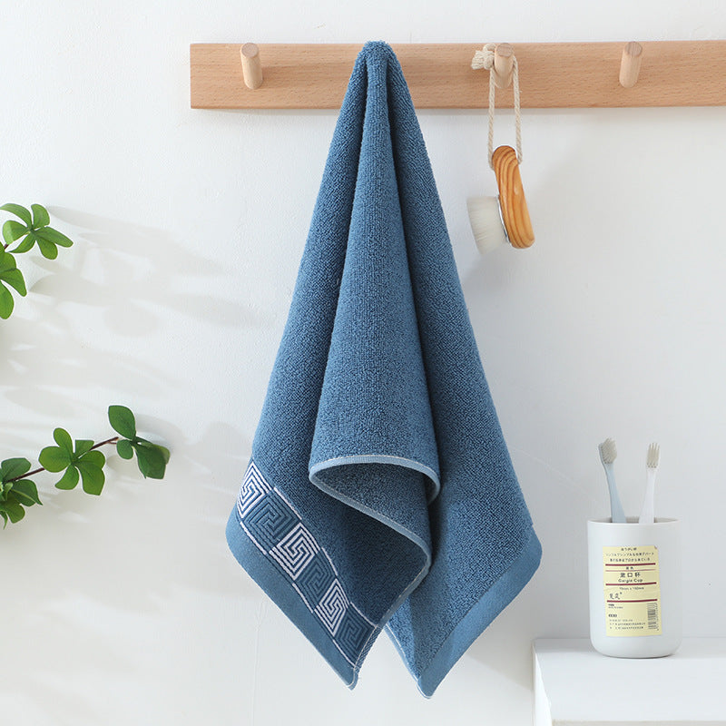 Thickened Cotton Face Towel | Individually Packaged | Pink, Coffee & Blue