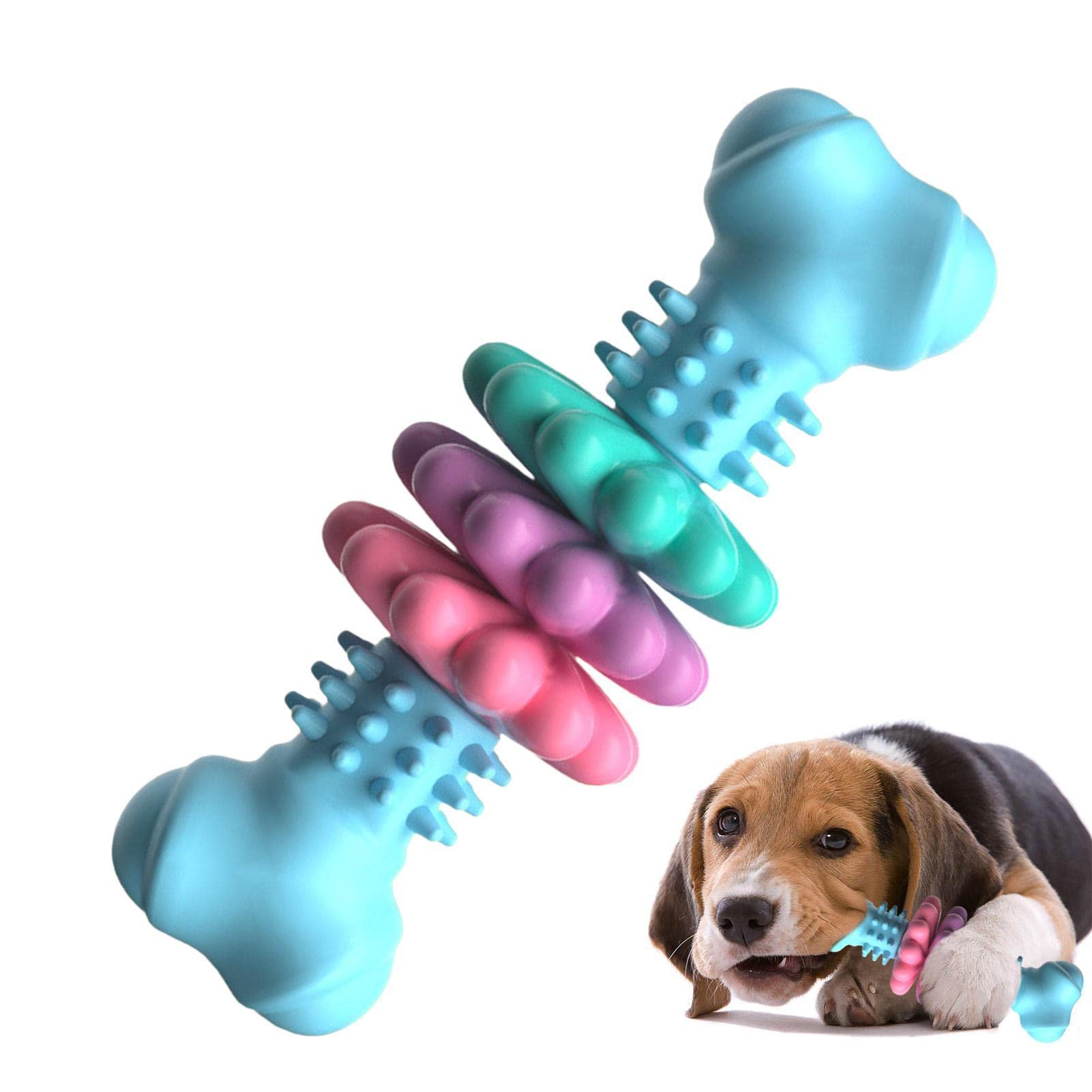 TPR Dog Bone Chew Toy | Dental Cleaning & Gum Massage for Dogs