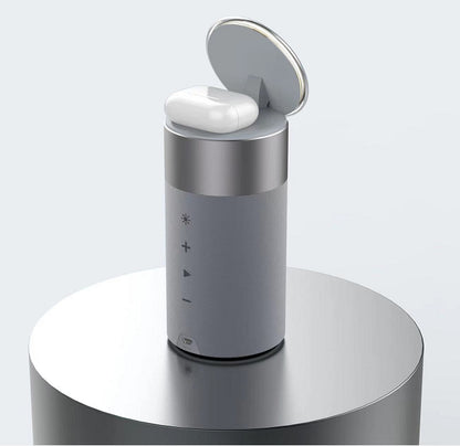 4-in-1 Bluetooth 5.0 Speaker | Qi Wireless Charger | Touch Lamp | Phone Holder