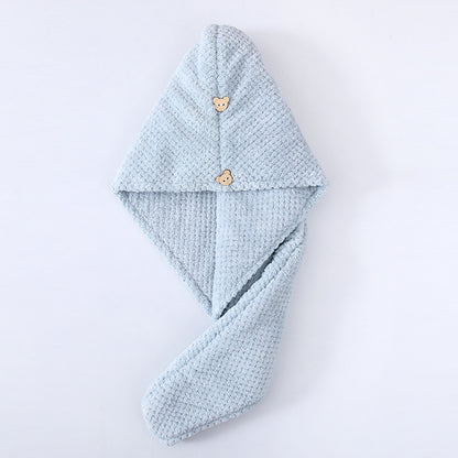 Coral Fleece Hair Drying Cap & Headscarf | Premium Velvet | 19 Colours