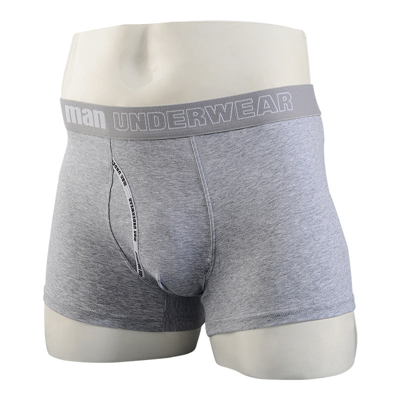 Men's Cotton Boxer Briefs – Cartoon Cat & Solid Colour Prints 17 Styles