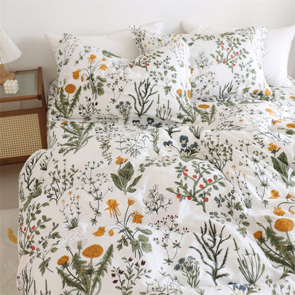 Dandelion Print Pure Cotton Twill Bedding Set – 6 Sizes