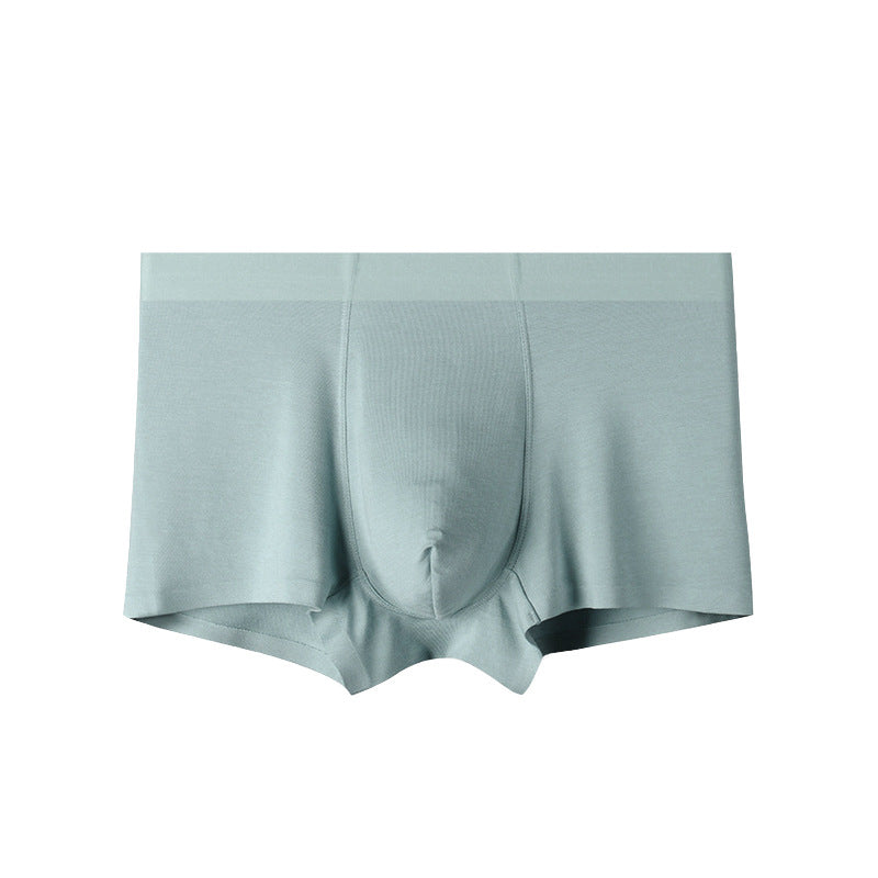 Men's Seamless Modal Boxer Briefs – Ultra-Thin Breathable Mid-Waist Underwear