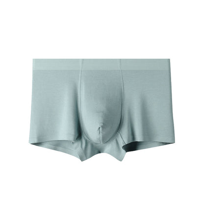 Men's Seamless Modal Boxer Briefs – Ultra-Thin Breathable Mid-Waist Underwear