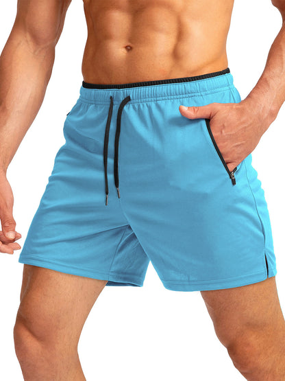 Men's Quick-Dry Running Shorts | Belt & Zipper Pocket Lightweight S-3XL