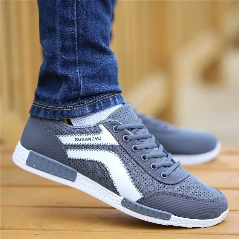 Men's Casual Sport Trainers | Breathable Mesh Lace-Up Shoes