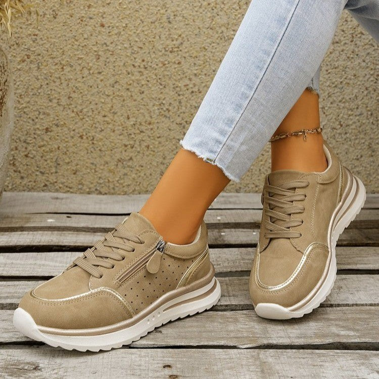 Women's Chunky-Heel Side-Zip Sneakers | EU 36-43