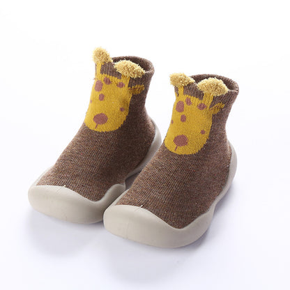 Baby & Toddler Soft-Sole Non-Slip Indoor Shoes | Breathable Cotton Letter Print Shoes